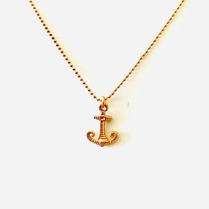 Anchor Necklace Catherine Weitzman Rose Gold Vermeil